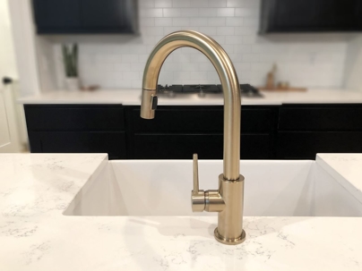New kitchen sink faucet.