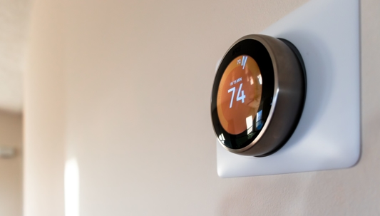 A smart thermostat.